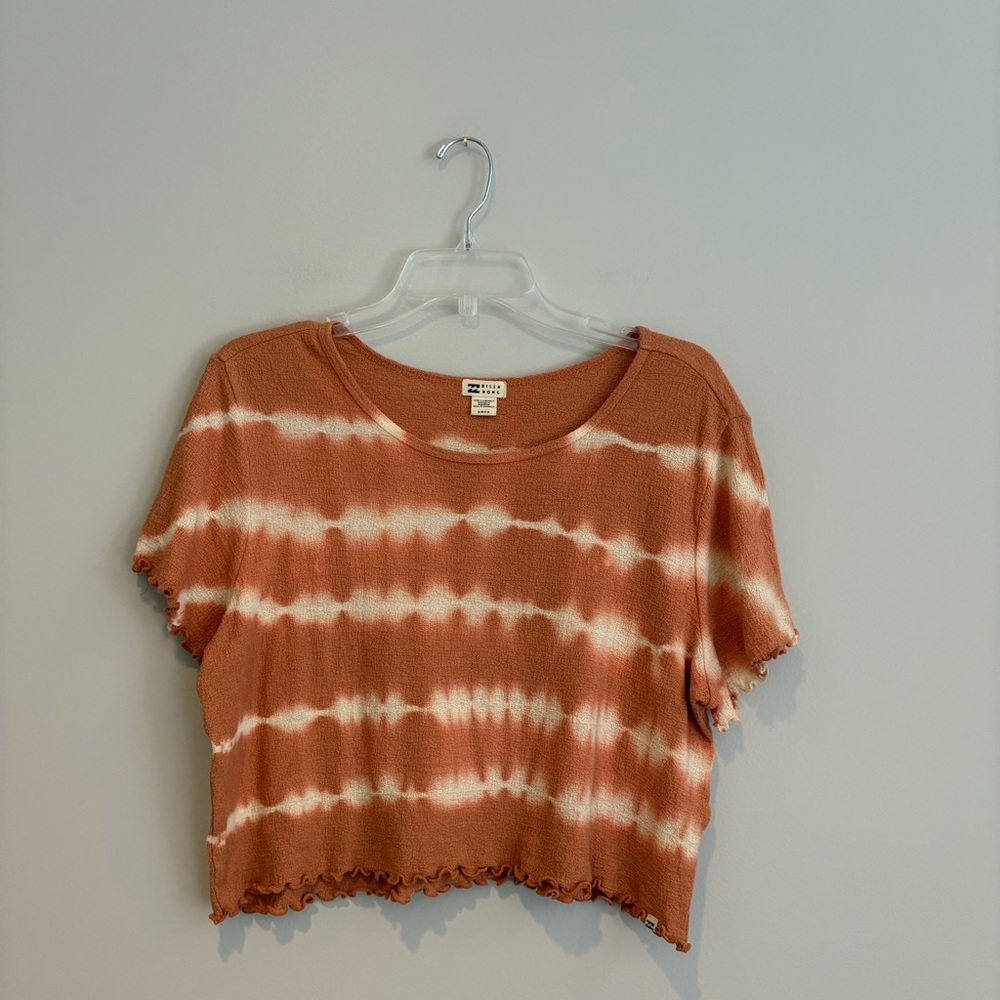Billabong Rust Tie-Dye Crop Top